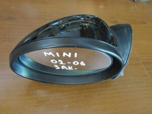 Καπάκι Αριστερό Μαύρο και Κρύσταλλο (Κρύσταλο / Τζάμι) Καθρέπτης Mini Cooper 2001-2006