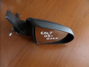 Mitsubishi Colt 2004-2012 Καθρέπτης Δεξιός Ηλεκτρικός Μαύρος Ματ