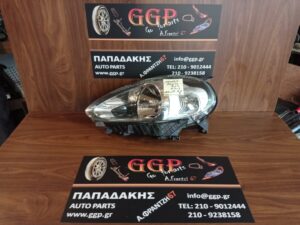 Φανάρι Εμπρός Αριστερό Fiat Grande Punto Evo 2009-2015 Χρώμιο Φόντο Μωβ Φίσα  