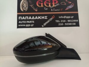Καθρέπτης Δεξιός Peugeot 208 2019- / Opel Corsa F 2019- Ηλεκτρικός Ηλεκτρική Ανάκληση Φως Ασφαλείας Blis 2 Φίσες 14 Καλώδια (10+4) Μαύρος / Χc4 ( 2019-2020-2021-2022-2023-2024-2025-2026-2027)