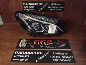 Φανάρι Εμπρός Δεξί Mercedes C Class (W205) 2014-2018 Full Led Έξυπνo Χωρίς Πλακέτες Με Ψήκτρα (A2059069401 , A2058203061 , A2059068002 ,  A205820306128 , A2059068002 , A2059068801 )