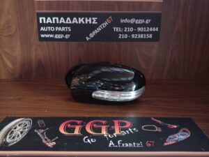 Καθρέπτης Αριστερός Mercedes C Class (W203) 2003-2007 Ηλεκτρικός Ηλεκτρική Ανάκληση 2 Φις 9 Καλώδια Μαύρος / Θ (κομμένη άσπρη φίσα)