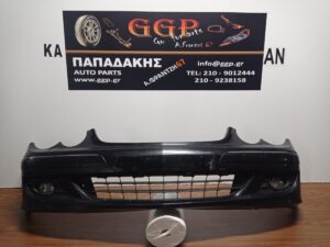 Προφυλακτήρας Εμπρός Mercedes CLK (W209) 2005-2009 Προβολείς (Αριστερός προβολέας σπασμένος) Τάπες για Πιτσιλιστήρια Μαύρος / Α