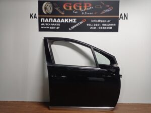 Πόρτα Εμπρός Δεξιά Μαύρη με Φάσα Χρώμιο Peugeot 2008 2014-2019 / Ε