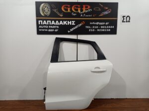 Πόρτα Πίσω Αριστερή Άσπρη με Απλό Γρύλο (Γρύλλο) Suzuki Baleno 2016- / Ε
