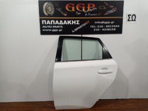 Πόρτα Πίσω Αριστερή Άσπρη Toyota Auris 2013-2019 5πορτο (5θυρο) / Ε
