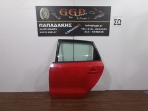 Πόρτα Πίσω Αριστερή Κόκκινη Volkswagen (vw) Polo 2009-2017 / Θ