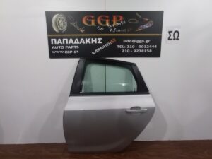 Πόρτα Πίσω Αριστερή με Γρύλο (γρύλλο) Απλό Ασημί Opel Astra J (5πορτο (5θυρο) 2010-2015 / Θ