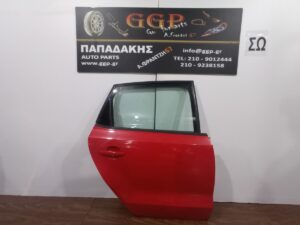 Πόρτα Πίσω Δεξιά Κόκκινη Volkswagen (vw) Polo 2009-2017 / Θ