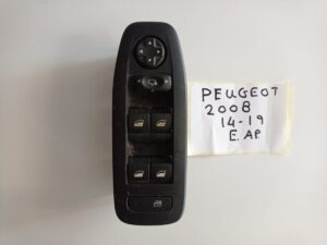 Διακόπτης Εμπρός Αριστερός 4πλος με Διακόπτη Καθρεπτών Peugeot 208 2012-2019 / Peugeot 2008 2014-2019