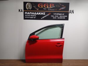 Πόρτα Εμπρός Αριστερή  / Θ / Volkswagen (vw) Polo 2009-2017 Κόκκινη