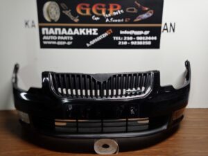 Προφυλακτήρας Εμπρός Μαύρος Προβολεις Green Line Skoda Superb 2008-2013 / Θ