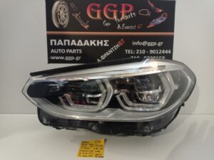 Φανάρι Εμπρός Αριστερό Adaptive LED Λογότυπο Χωρίς Πλακέτα (1) Χωρίς Ψήκτρες (2) BMW X3 (G01) 2017-2021 / BMW X4 (G02) M SPORT / M40 2018-2022 / ΙΠ
