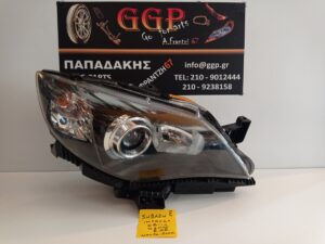 Φανάρι Εμπρός Δεξί Xenon Μαύρο Πλακέτα (1) Subaru Impreza 2008-2014 / Ε