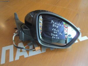 Καθρέπτης Δεξιός Ηλεκτρικός Μαύρος 6 Καλώδια Peugeot 208 2012-2019 / Peugeot 2008 2014-2019