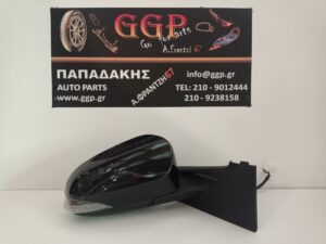 Καθρέπτης Δεξιός Ηλεκτρικός 7 Καλώδια Μαύρος Toyota Yaris 2014-2020