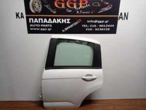 Πόρτα Πίσω Αριστερή Άσπρη Citroen C3 2009-2016 / Θ