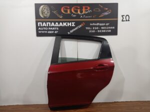 Πόρτα Πίσω Αριστερή Μπορντό (Βαφόμενη Φάσα) Toyota Yaris 2017-2020 / Γ