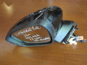 Citroen DS4 2011-2015 / C4 2011-2020 Καθρέπτης Αριστερός Ηλεκτρικός Ηλεκτρική Ανάκληση φως ασφαλείας 11 Καλώδια Μαύρος / c1