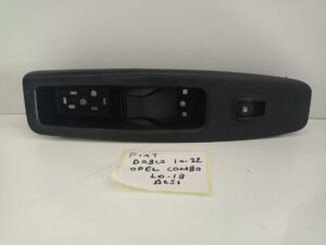 Διακόπτης Εμπρός Δεξιός (4PIN) Μπλε Φίσα Fiat Doblo 2010-2022 / Opel Combo 2010-2018