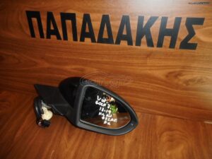Καθρέπτης Δεξιός Volkswagen (vw) Golf 7 2013-2019 Ηλεκτρικός Ηλεκτρική Ανάκληση 9 Καλώδια Μαύρος ,