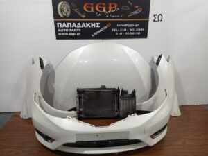 Μούρη Κομπλέ Άσπρη Πέρλα Nissan Pulsar 2015- (Καπό , Κουμπάσα , Α/Δ Φτερό , Ε.Δεξί Φανάρι , Ψυγείο Νερού Aircondition Βεντιλατέρ Intercooler , Τραβέρσα , Κάτω Ποδιά Πλαστική , Μεσαία Ποδιά και Άνω, Τακούνια , Προφυλακτήρας με Προβολείς  / Θ