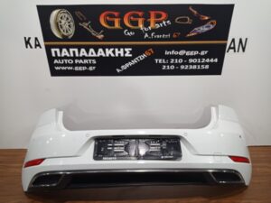 Προφυλακτήρας Πίσω Αισθητήρες και Χρώμιο στο Σπόιλερ Άσπρος Volkswagen (vw) Golf 7 (7,5) 2017-2019 / Θ