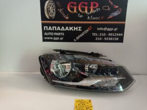 Φανάρι Εμπρός Δεξί 2Λαμπο Στρογγυλός Καθρέπτης Χρώμιο Φρύδι Volkswagen (vw) Polo 2009-2017