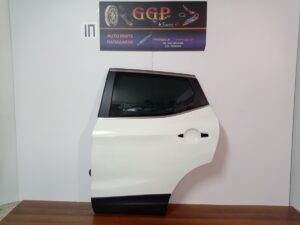 Πόρτα Πίσω Αριστερή Άσπρη Nissan Qashqai 2013-2021 / Χωρίς Μπετούγια και Μηχανισμό Κλειδαριάς  / Ο3Γ