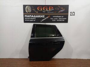 Πόρτα Πίσω Αριστερή Μαύρη Ford Focus 2011-2018 Station Wagon (sw) Τζάμι Φυμέ / Ο3Γ