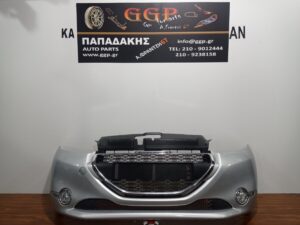 Προφυλακτήρας Εμπρός Προβολείς Ασημί Peugeot 208 2012-2016  / Θ