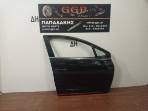 Πόρτα Εμπρός Δεξιά Renault Clio 2013-2019  Φάσα Γυαλιστερή και Κόκκινο Σειρίτι Μαύρη / Θ