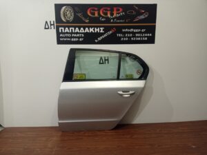 Πόρτα Πίσω Αριστερή Skoda Superb 2008-2015 Sedan (sdn) 4πορτο (4θυρο) Ασημί / Θ