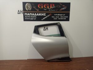Πόρτα Πίσω Δεξιά Renault Clio 2013-2019 με Φάσα Γυαλιστερή και Χρώμιο Νίκελ / Θ