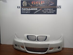Προφυλακτήρας Εμπρός BMW Series 1 E87 2007-2011 M-PACK Άσπρος Προβολείς Αισθήτηρες (4) / Θ