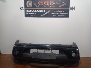 Προφυλακτήρας Εμπρός Nissan Navara D40 2005-2010 Μαύρος Προβολείς Πιτσιλιστήρια / Θ / ΙΠ