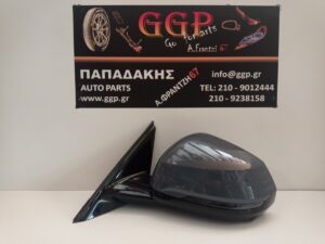 Καθρέπτης Αριστερός Bmw Series 1 (F70) 2024- Ηλεκτρικός Ηλεκτρική Ανάκληση Φως Ασφαλείας Blis Κάμερα Υδραργυρικό Τζάμι 2 φίσες 18 Καλώδια (10+8) Γκρι