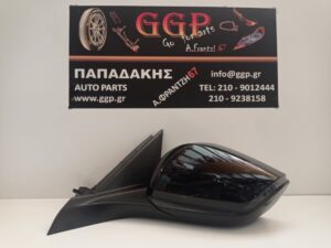 Καθρέπτης Αριστερός Opel Astra L 2021- / Peugeot 308 2021- / 408 2022- Ηλεκτρικός Φλας LED 6 Καλώδια Μαύρος (2021-2022-2023-2024-2025-2026-2027)