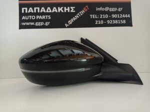 Καθρέπτης Δεξιός Peugeot 208 2019- / Opel Corsa F 2019-Ηλεκτρικός Φλας LED 2 Φίσες 8 Καλώδια (6+2) Μαύρος ( 2019-2020-2021-2022-2023-2024-2025-2026-2027)
